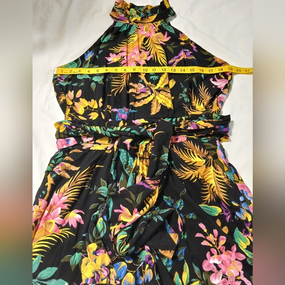 RACHEL Rachel Roy Floral Halter Neck Romper - Picture 14 of 16